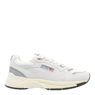 Autry Hyperway Suede Sneakers In White