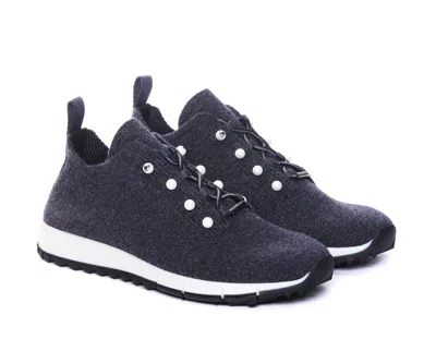 Jimmy Choo Veles Fabric Low-top Sneakers In Blue