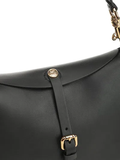Etro Medium Pony Bag In Black