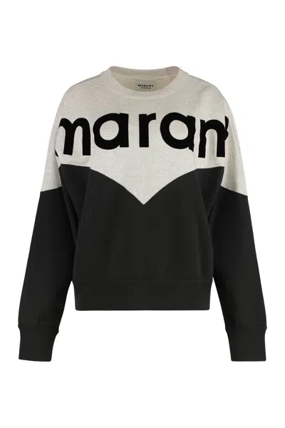 Isabel Marant Étoile Isabel Marant Etoile Houston Sweatshirt With Flocked Logo In Multi