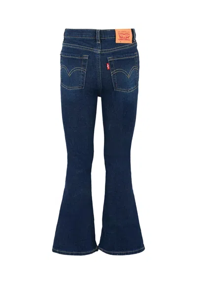 Levi's Logo-patch Flared Jeans In Blue