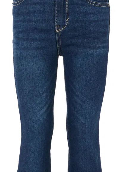 Levi's Logo-patch Flared Jeans In Blue