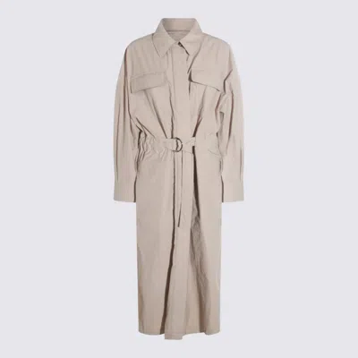 Brunello Cucinelli Nylon Trench In Neutral