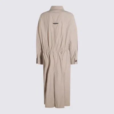 Brunello Cucinelli Nylon Trench In Neutral