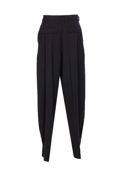 The Latest L-blend Tapered Pants With Dart In Black