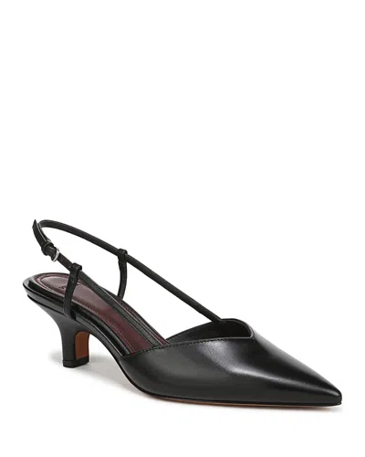 Vince Levvy Slingback Pumps In Black