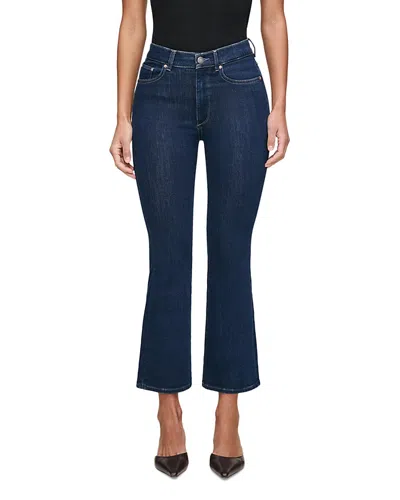 Dl1961 Bridget Boot High Rise Instasculpt Crop Jeans In Lunar Sky In Blue