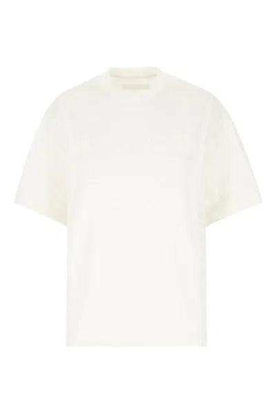 Jil Sander Crewneck Short Sleeved T-shirt In White