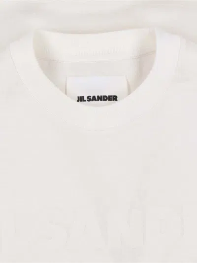 Jil Sander Crewneck Short Sleeved T-shirt In White