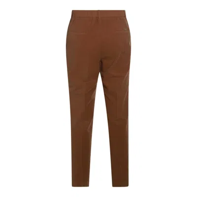 Incotex Comfortable Trousers Featuring Elastic Waistband In Brown