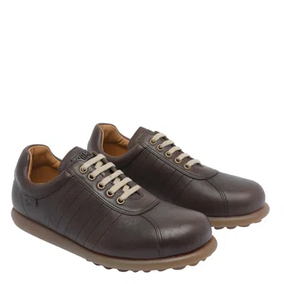 Camper Furtas Shoes In Leather In Brown