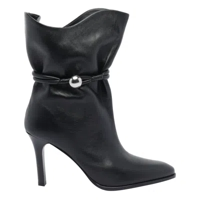 Isabel Marant Lolya Leather Boots In Black