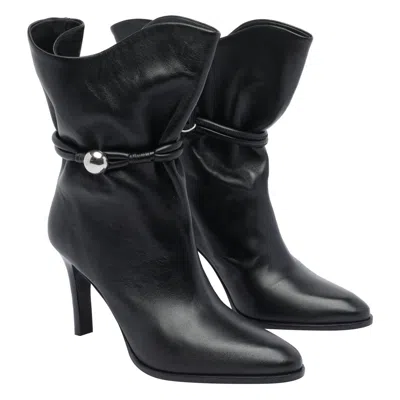 Isabel Marant Lolya Leather Boots In Black