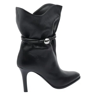 Isabel Marant Lolya Leather Boots In Black