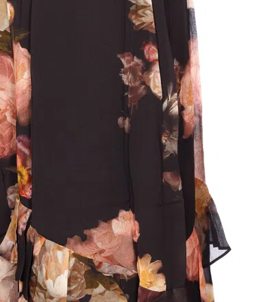 Zimmermann Hypnotic Asymmetric Midi Skirt In Multi