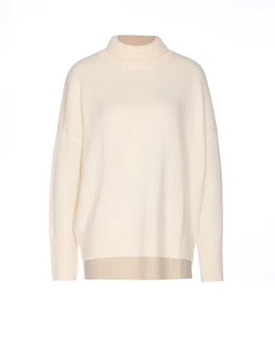 Lisa Yang Mock-neck Cashmere Sweater In Neutral