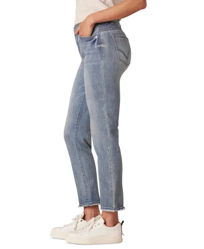 Democracy Petite "ab"solution High-rise Slim-straight Jeans In Blue