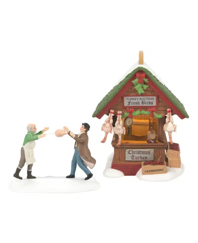 Department Five Dressed Turkey Auction, Set Of 2 In Multi