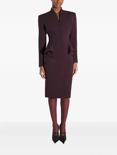 束腰伞摆腰身贴身夹克