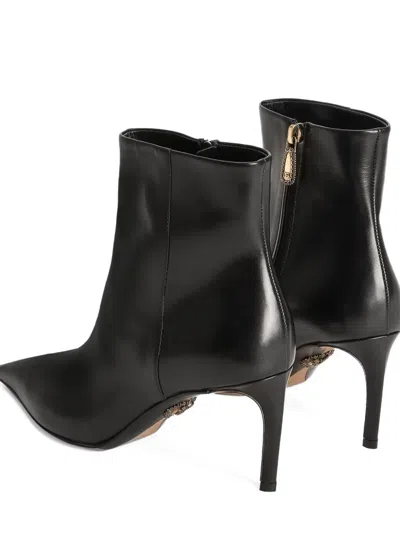 Dolce & Gabbana 75mm Devotion Pointed-toe Ankle Boots In Black