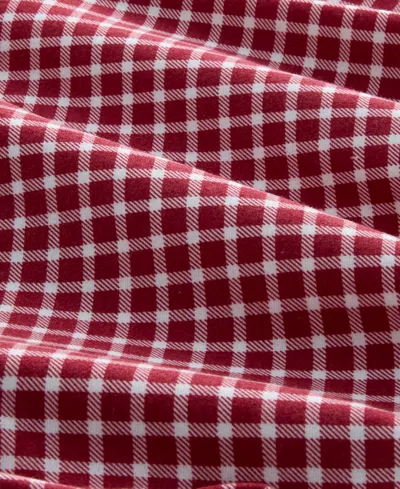 Charter Club Solid Flannel Pillowcase Set, Standard, Exclusively At Macy's In Red