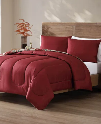 Hallmart Collectibles Cardinal Patchwork 3-pc. Comforter Set In Red