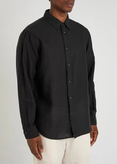 Rag & Bone Finch Denim Button-up Shirt In Black