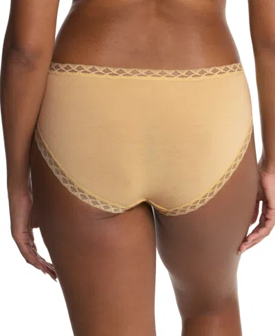 Natori Bliss French Cut 3-pack Briefs Golden/dragonfly/café In Multi