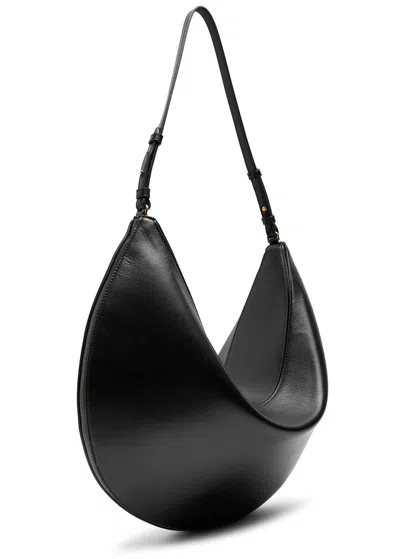 Jacquemus Black The Ovalo Hobo Bag In Black