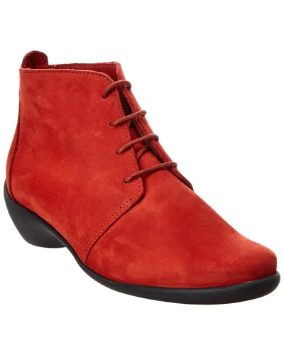 Arche Tessam Leather Bootie In Red