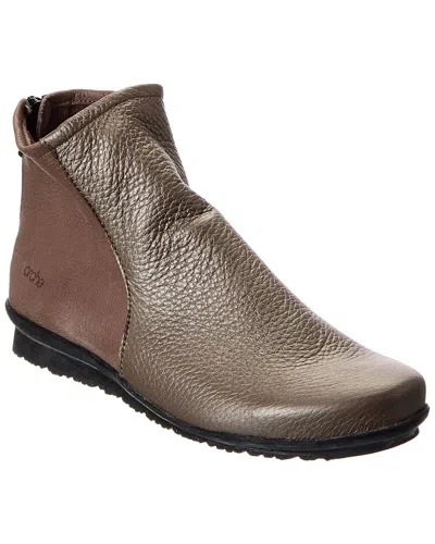 Arche Baryky Leather Bootie In Brown