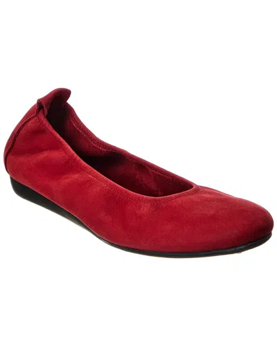Arche Laius Leather Flat In Red