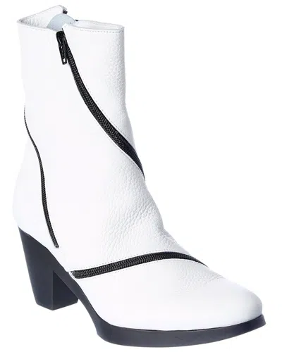 Arche Divzyp Leather Bootie In White
