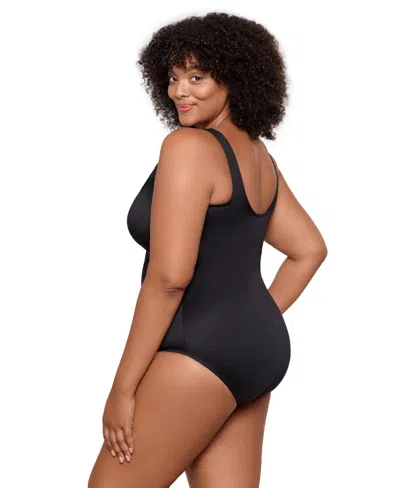 Miraclesuit Plus Size Tummy Control One Piece Swimsuit In Black