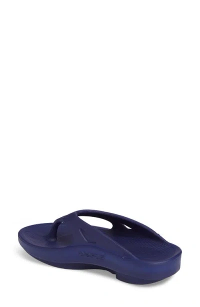 Oofos Gender Inclusive Ooriginal Sandal In Blue