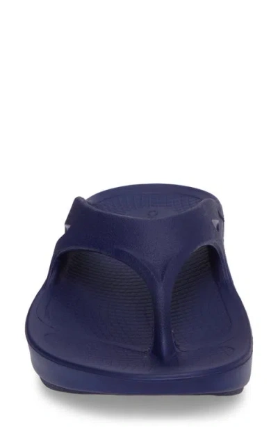 Oofos Gender Inclusive Ooriginal Sandal In Blue