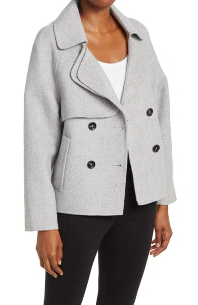 Belle & Bloom I'm Yours Wool Blend Peacoat In Gray