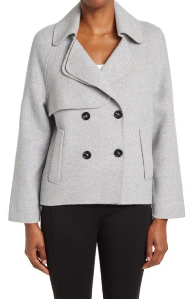 Belle & Bloom I'm Yours Wool Blend Peacoat In Gray