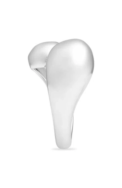 Open Edit Teardrop Wrap Ring In Silver