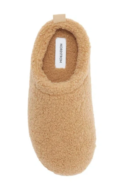 Nordstrom Greer Faux Shearling Clog Slipper In Neutral
