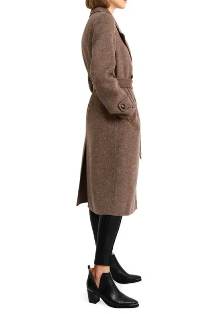 Belle & Bloom Front Runner Belted Wool Blend Coat In Multi