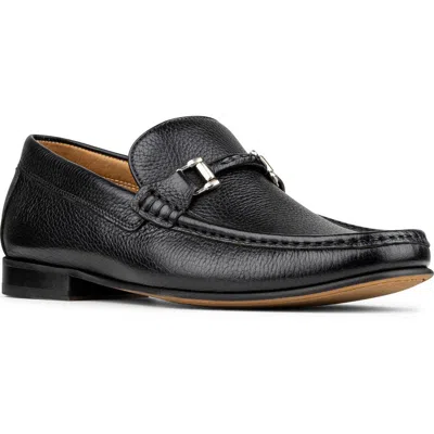 Donald Pliner Danner Tumbled Leather Loafer In Black