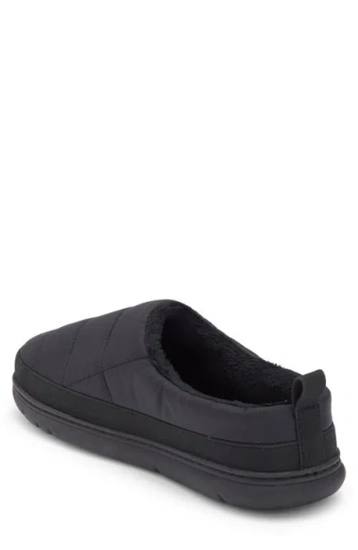 Abound Darius Fuax Fur Lined Quilted Clog Slipper In Black