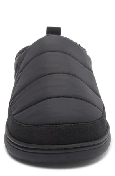 Abound Darius Fuax Fur Lined Quilted Clog Slipper In Black