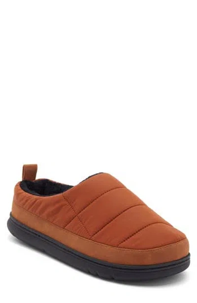 Abound Darius Fuax Fur Lined Quilted Clog Slipper In Orange