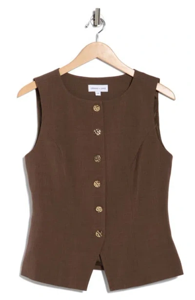 Gemma + Jane Hammered Button-up Vest