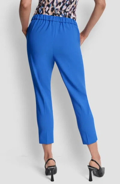 Dkny Women's Mid-rise Straight-leg Ankle Pants In Blue