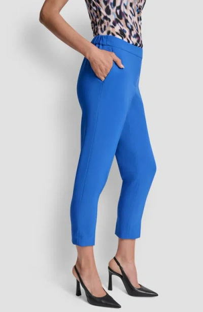 Dkny Women's Mid-rise Straight-leg Ankle Pants In Blue
