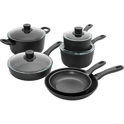 Ballarini Avola By Henckels 10pc Aluminum Nonstick Cookware Set In Black