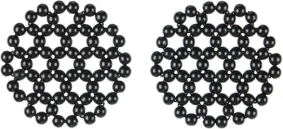 Pien Studios Black Larco Coaster Set In Black